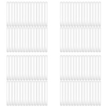 120PCS Sticks 4.5 Inch Acrylic Cakesicle Sticks Reusable Ice PopSticks Plastic Sticks (Clear)