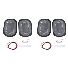 4x Auto Zijspiegel Verwarming Pad  12V Universele Achteruitkijkspiegel Mistverluchting Snel Warme Spiegels Defogger