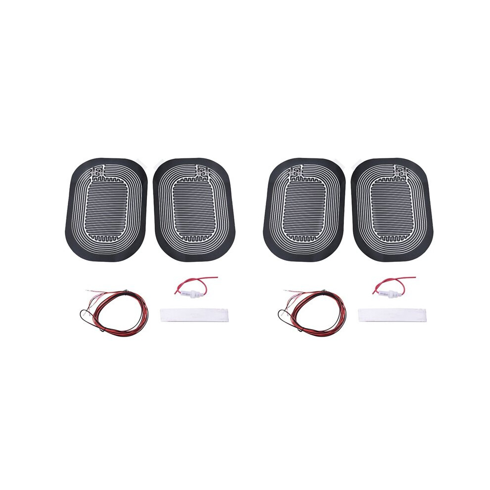 4X Car Side Wing Mirror Heating Pad 12V Universal Rearview Mirror Mist Demister Quick Warm Mirrors Defogger 6032587061574