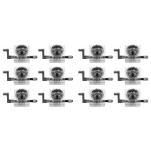 12 Set of Technic Trans-Clear Gearbox Assembly Kits Compatible with Technic Trans-Clear Wormbox Gear Motor Reducer