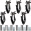 Deer Skull Wall Mount Steel Hooks 6-Piece Trophy Kit 4
