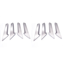 8x Car Accessories for  Camry 2006-2011 Trim Cover Car Handle Inner Door Panel Parts Car Auto Decoration Silver