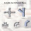 Drainage Cleaner Combination Cutter  Set Automatic  Locking  Suitable for Pipe Dredging Machine 14-Piece Set 3