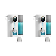 2X Automatic Mouthwash Dispenser for Bathroom with 4 Cups 4 Levels and LED Screen Electric Mouthwash Dispenser
