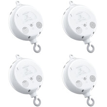 4X Crib Mobile Motor Baby Music Box Spinner with 3 Modes Volume Adjustable 12 Lullabies Auto-Off After 30 Minutes
