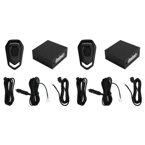 2X Universal Electronic Valve Controller for Various Engine Exhaust Pipes with Remote Control Car Accessories