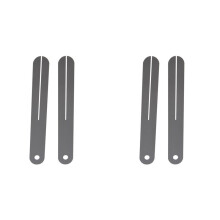 4pcs Fret Puller Fretboard Fingerboard Fret Repair Tool Protector Steel Plate for Electric Guitar and Bass
