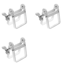 3X Toothpaste Squeezer, Metal Tube Roller, Rotating Toothpaste Dispenser, Tube Squeezer, Stainless Steel Squeezer A