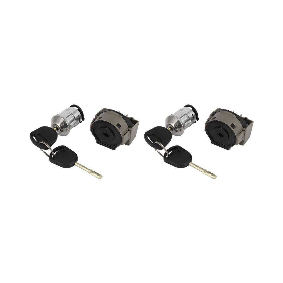 2X Car Ignition Lock Cylinder With 4 Keys For Focus Mk1 Transit Connect 1998-2013 1022184 1677531 6034129056451