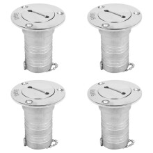 4st 38 mm 1,5 Inch Roestvrijstalen Scheepsdek Vul-/Vulpoort Gasbrandstoftank met Sleuteldop