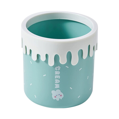 Desktop Trash Can with Rocking Lid Space Saving Mini Trash Bin for Office Desk Home Use Organization 1
