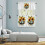 Easter Egg Nest Kitchen Curtains Set Watercolor Green 6