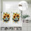 Easter Egg Nest Kitchen Curtains Set Watercolor Green 8