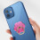 Metal Flower Phone Ring Holder with 360 Rotation 2