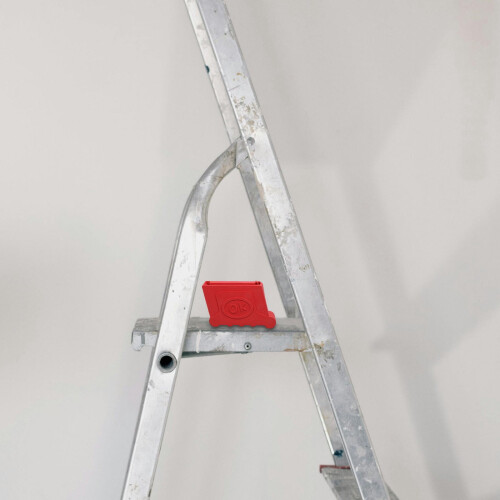 Rubber Ladder Feet Caps Red 4 Pcs 2