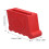 Rubber Ladder Feet Caps Red 4 Pcs 7