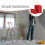 Rubber Ladder Feet Caps Red 4 Pcs 8