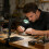 Lampe loupe flexible avec base en fer ferme, excellente pour les 7