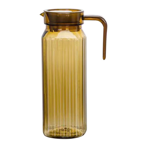 Transparent Plastic Pitcher for Hot Cold Drinks with Push 1