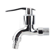 G1/2" Zinc Alloy Wall Mount Water Faucet for Laundry & Bathroom, Silver