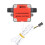 3X OF07ZAT 2Min Oval Gear Flowmeter Sensor Flow Sensor Gear Oil Flowmeter 4