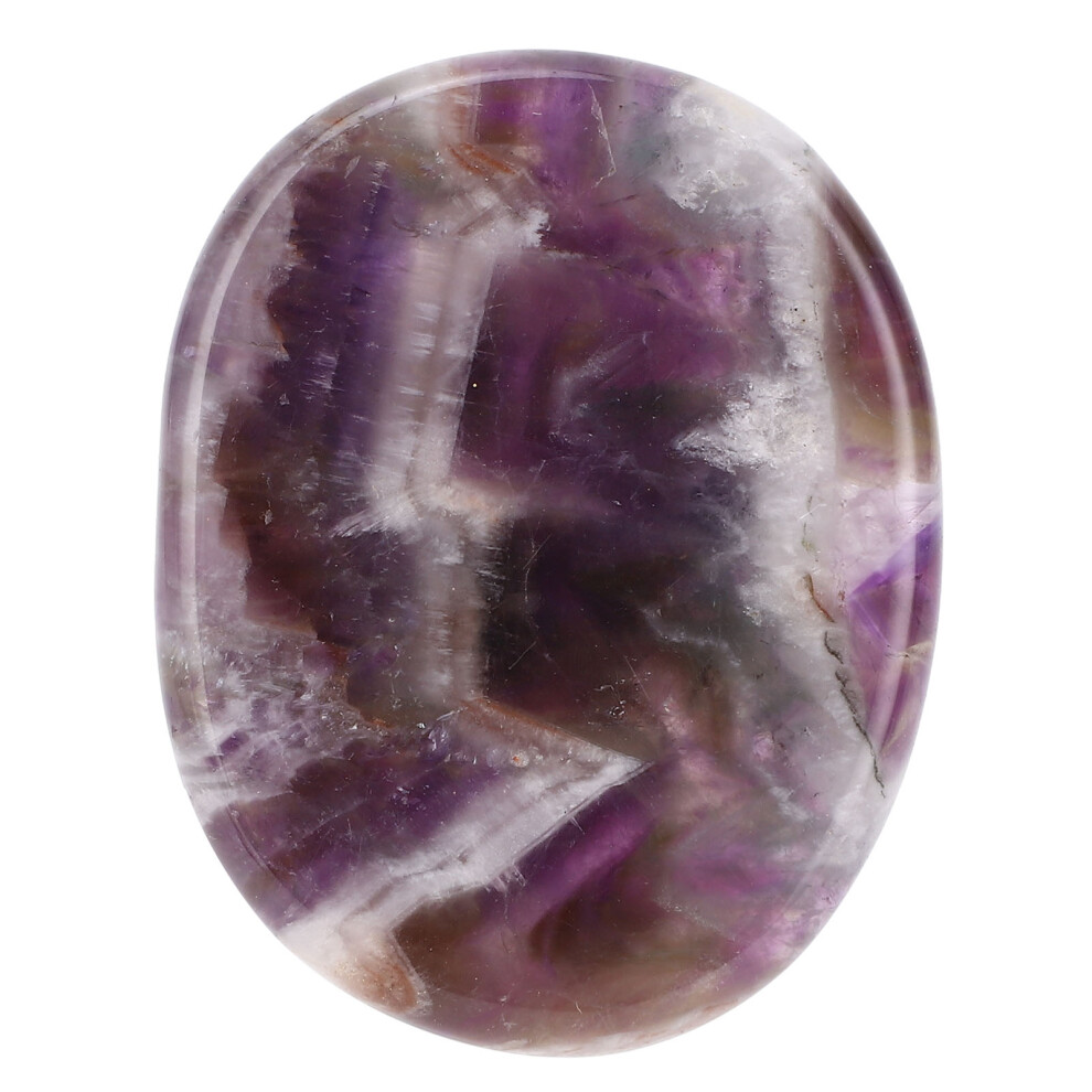 Carved Pattern Worry Stone for Meditation & Stress Relief, 1 pcs