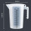 Measuring Cup with Scale Liquid Container Clear Measuring Jug with Handle Tea Shop Kitchen 4