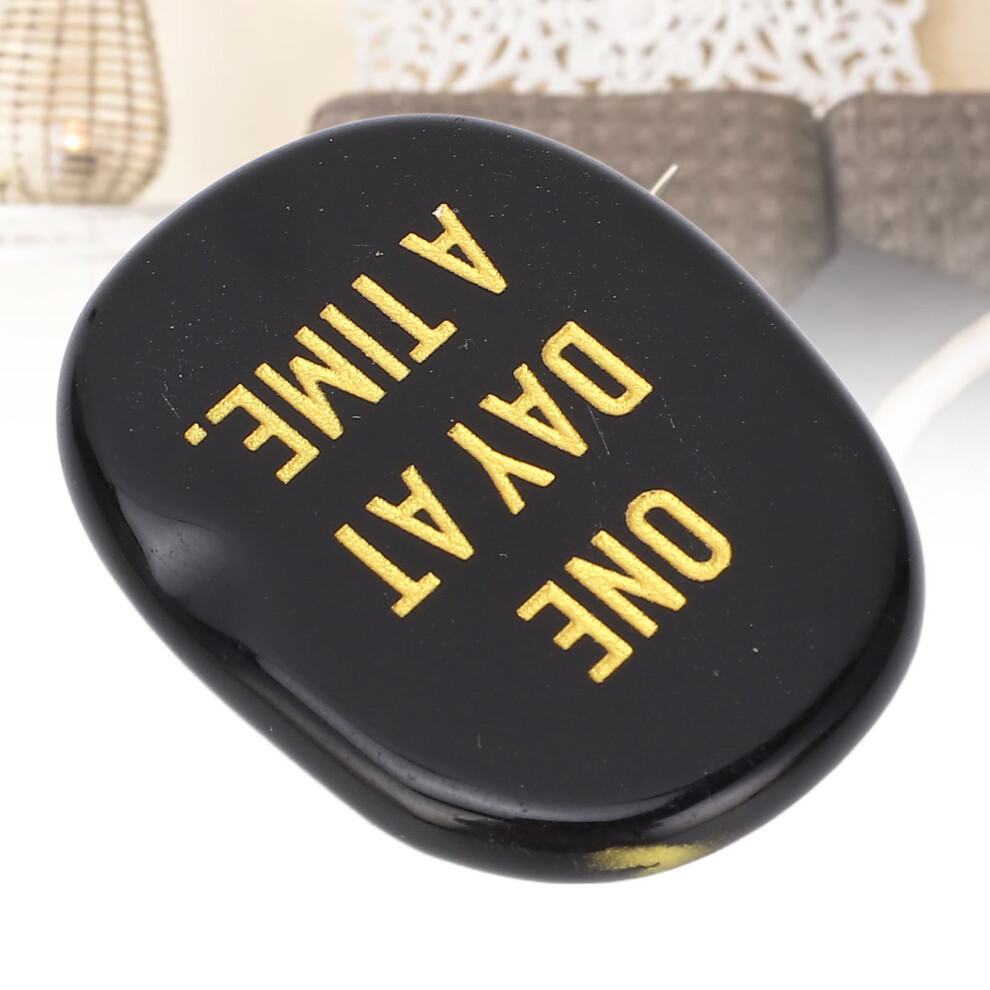 Portable Obsidian Worry Stone for Stress Relief and Relaxation
