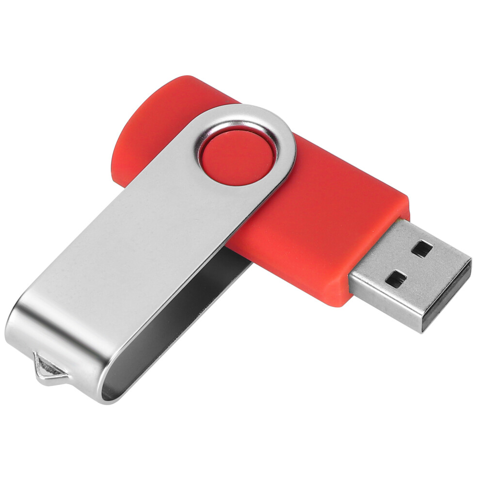Candy Rotatable 16Gb Usb Flash Drive, Portable Metal & Abs Storage Red 7891390825655