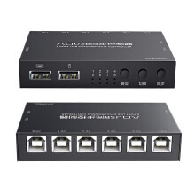 AIMOS 8 Port USB KVM Switcher Controller Metal Enclosure Black Easy Setup