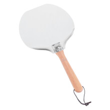 Stainless Steel Pizza Peel with Foldable Wooden Handle 12 inch Oven Accessory