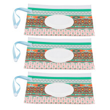 3pcs EVA Baby Wipes Pouch, Portable Flip Top Wipe Holder, Travel & Home