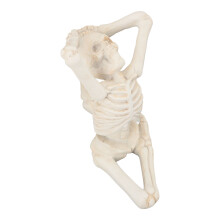 Lifelike Resin Yoga Skeleton Statue for Festival Decor, 30cm