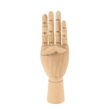 Schima Wood Hand Art Mannequin Figurine for Sketching and Drawing