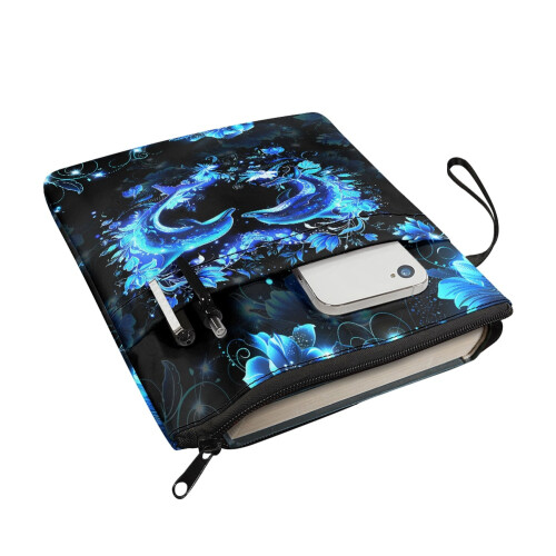 Book Sleeve Cover Waterproof Polyester 11.4 x 8.66 Inch 2