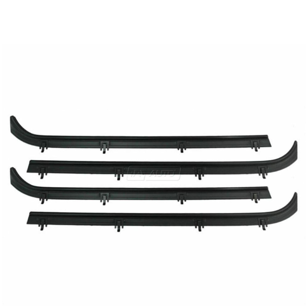 Door Weatherstrip And Window Seal Kit 4Pc Noise Reduction Weatherproof For Chevy G10 G20 G30 Van 9330225055365