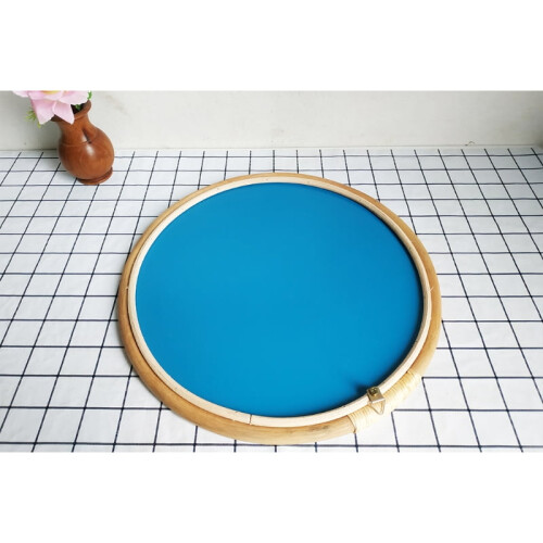 Rattan Circle Wall Mirror 16 Inch Round 2