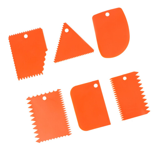 Clay Scrapers, Plastic Orange DIY Tool Clay Scraper Tool, For Soft Clay Clay 2