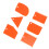 Clay Scrapers, Plastic Orange DIY Tool Clay Scraper Tool, For Soft Clay Clay 6