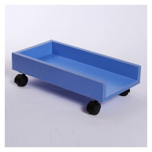 CPU Stand with Wheels Adjustable PC Tower Stand Cart Under Desk Holder for Desktop Computer Blue