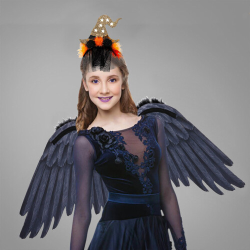 (Gold) Halloween Witch Hat Headband for Cosplay