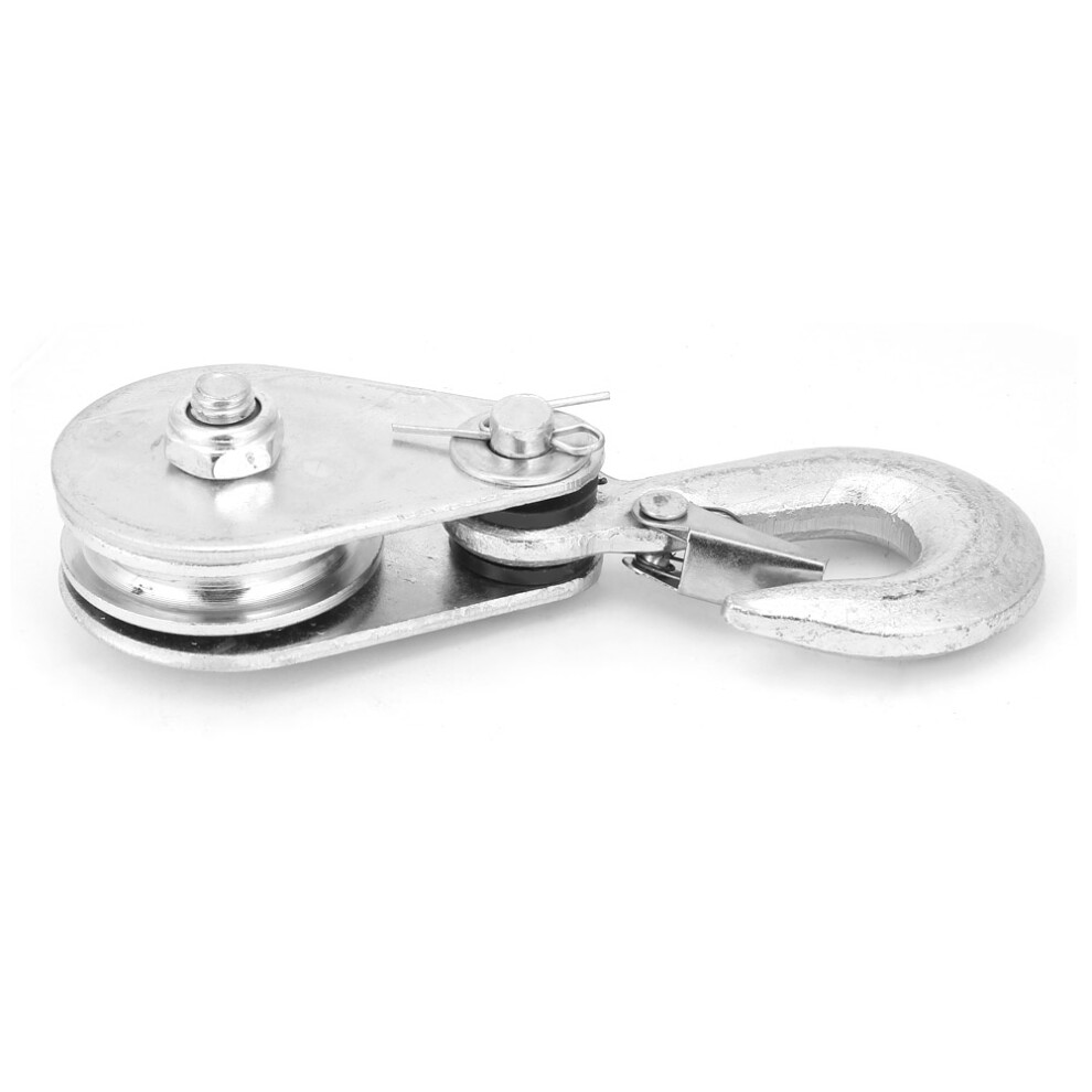 Industrial Steel Rope Pulley 0.5 Ton Heavy Duty Single Wheel Lifting Block 6911390828614