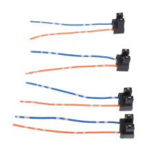 4pcs H7 Headlight Socket Wiring Harness DC12-24V for Halogen Bulb