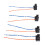 4pcs H7 Headlight Socket Wiring Harness DC12-24V for Halogen Bulb 1