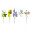 Artificial Easter Egg Picks Rabbit Flowers 1/5PCS 8