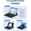 Πληκτρολόγιο Surface Pro – Συμβατό με Surface Pro10/9/8/X, οπίσθιο φωτισμό 7 χρωμάτων, touchpad, 2