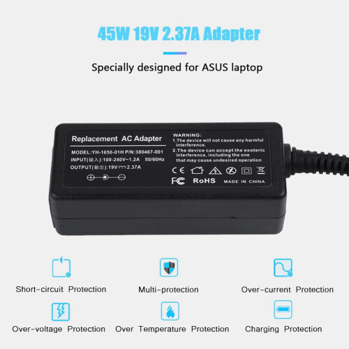 Φορτιστής φορητού υπολογιστή 45W19V2.37A Τροφοδοτικό ρεύματος φορητού υπολογιστή 2