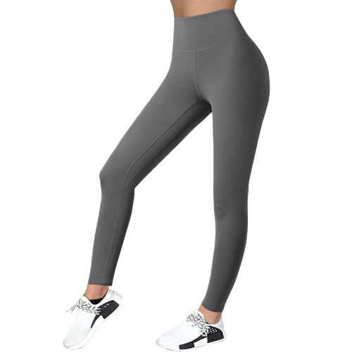 Women's Tummy Control Leggings Gray M 1