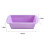 JINGT silicone rectangle cake pan mini loaf bread pan purple 2