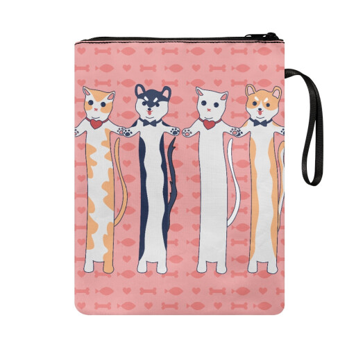 Bokhylla med dragkedja, 300D polyester, 1 st 1